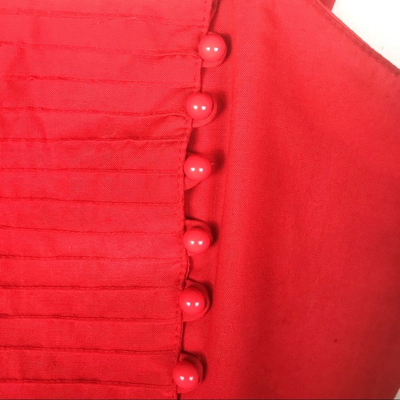 Vintage red smock top - Picture 3 of 8